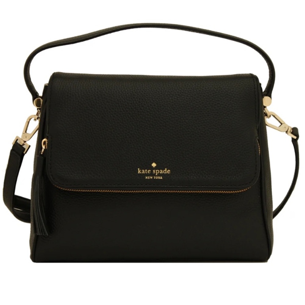 KATE SPADE Miri Chester Street Medium Crossbody Satchel WKRU4076 BLK LEATHER